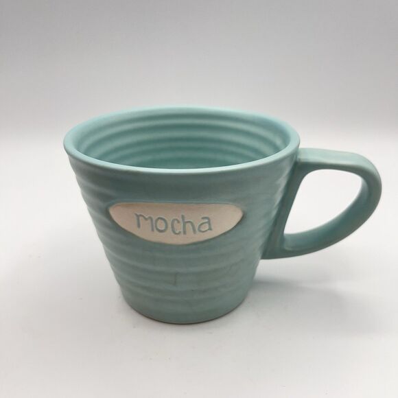 Starbucks Other - Starbucks Mug Ribbed Pale Blue Ceramic 2007 9 oz